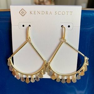 NWT Kendra Scott Sydney Drop Earrings In Mixed Metal